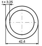 Trubka svařovaná 5/4" (42,4x3,25mm)