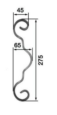 Segment ozdobný S3 12 x 6 mm BPÚ