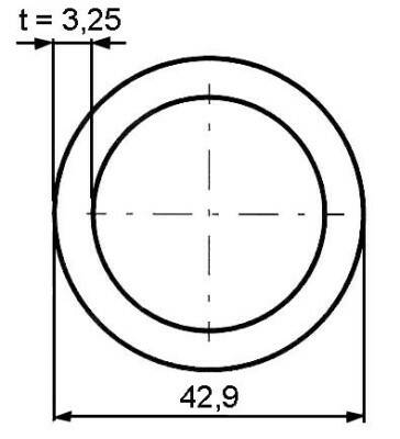 Trubka pozinkovaná svařovaná 5/4" (42,90x3,25mm)