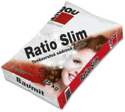 Omítka sádrová tenkovrstvá Baumit Ratio Slim – 25 kg