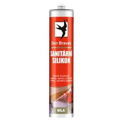 Silikon sanitární Den Braven SL šedý – 280 ml